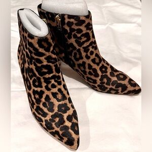 Sam Edelman Leopard Bootie, Size 6